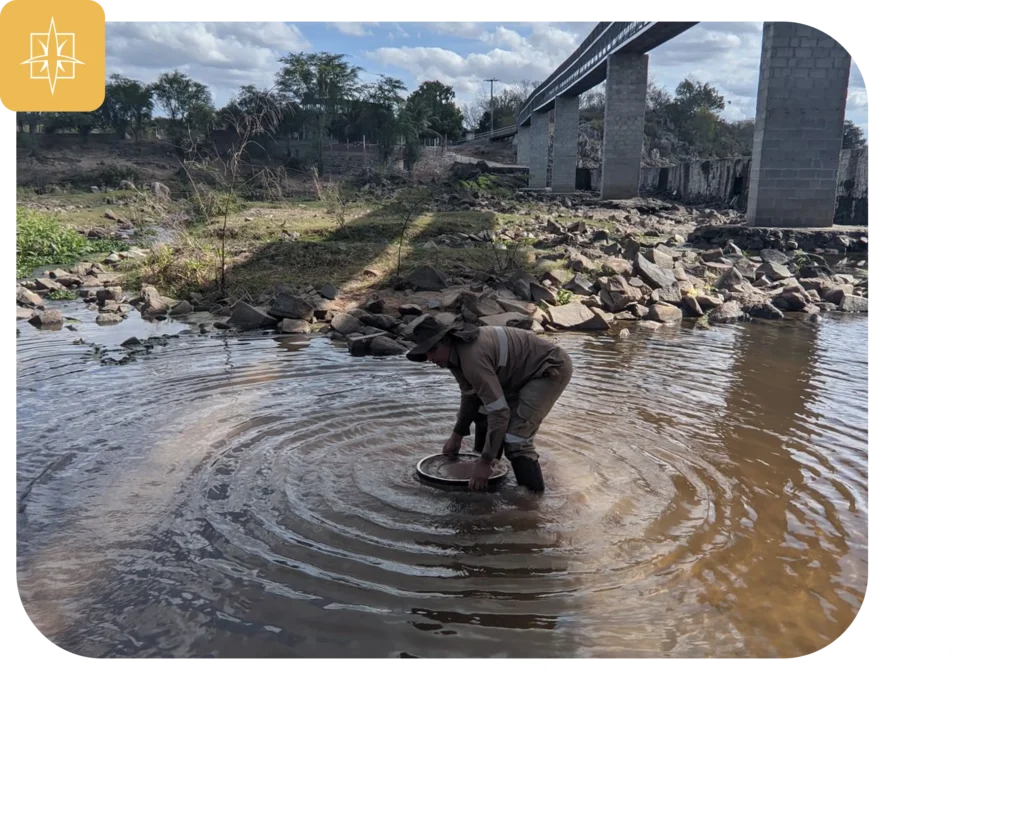 Amostragem para Minerais Pesados